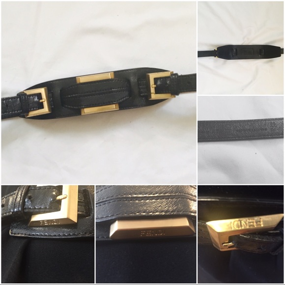 Fendi Double Sided Wide Leather Belt - Picture 3 of 9